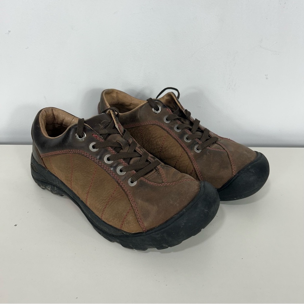 Keen Brown and Black Sneakers with Protective Toe Cap